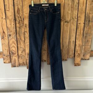 J Brand Women’s Size 26 The Straight Leg Ink Blue Mid Rise Stretch Bootcut Jeans
